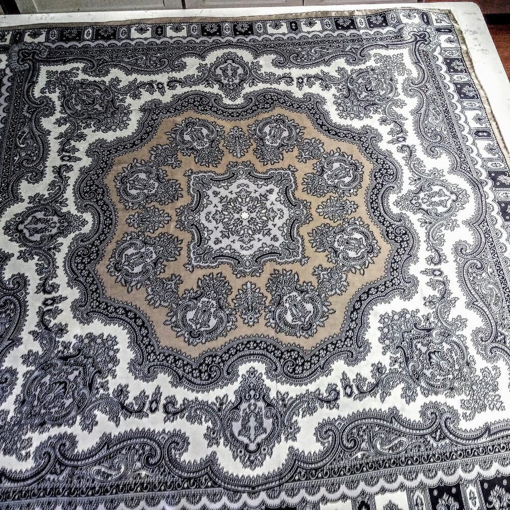 Handmade Chinese Silk Paisley Square Scarf